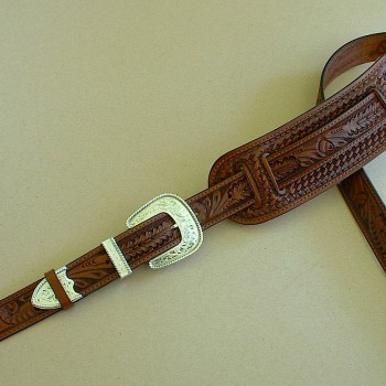 Original Model Hand-Tooled Leather Guitar Strap « El Dorado Leather ...