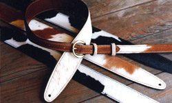 Rear-Buckle Leather Guitar Straps