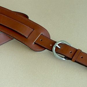 Oyster Leather Zuma + Sugar Guitar Strap